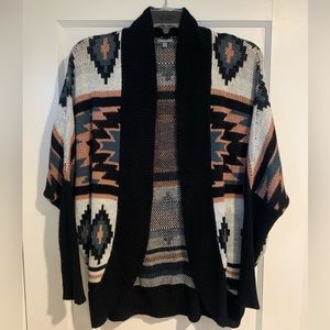 Cocoon printed sweater